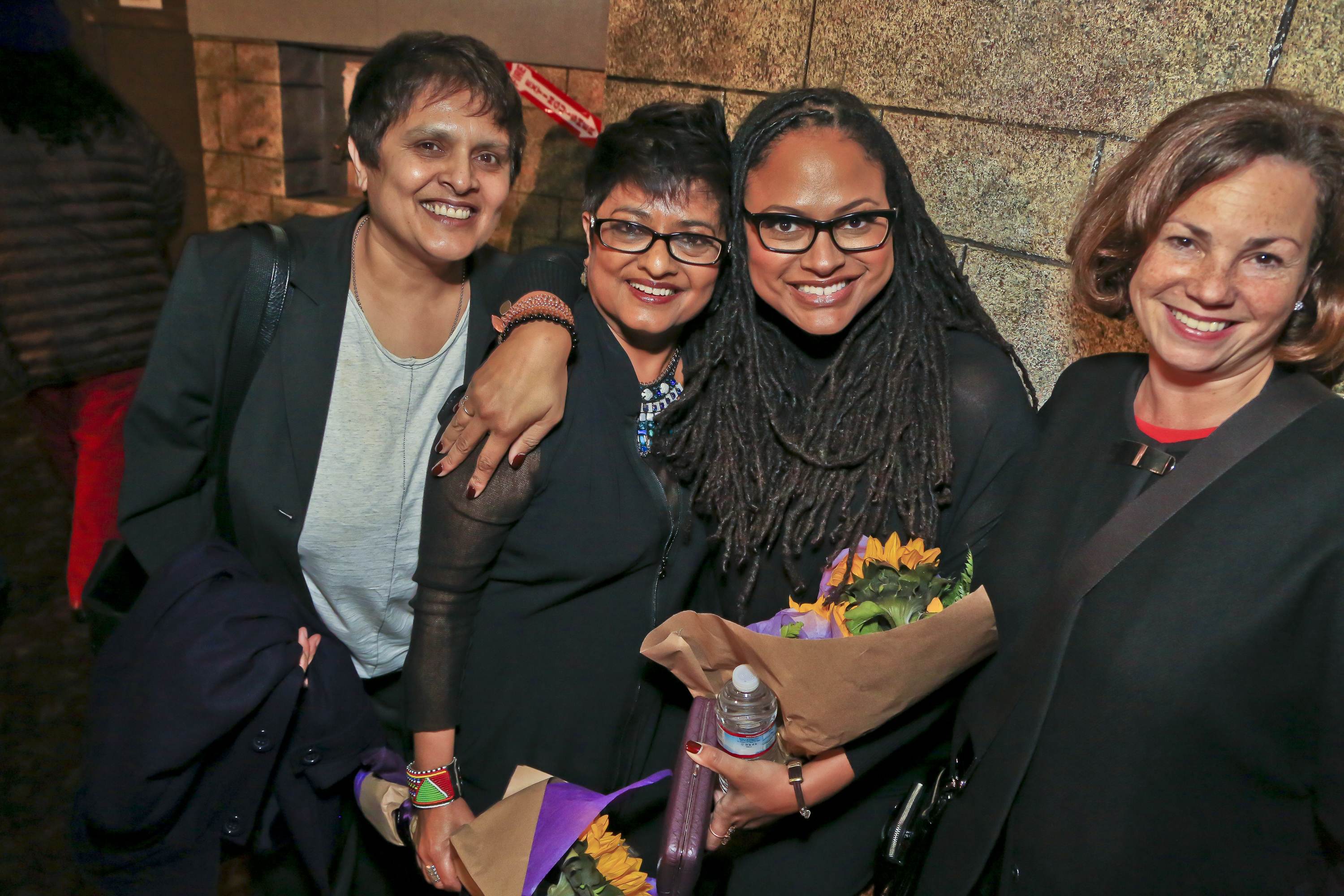 Ava DuVernay with Director Pratibha Parmar & Producer Shaheen Haq& Professor Jennifer Brody