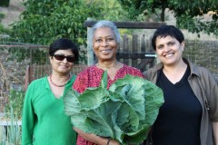 Pratibha and Shaheen with Alice Walker