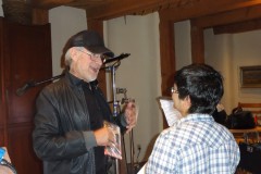 Steven Spielberg with Pratibha Parmar